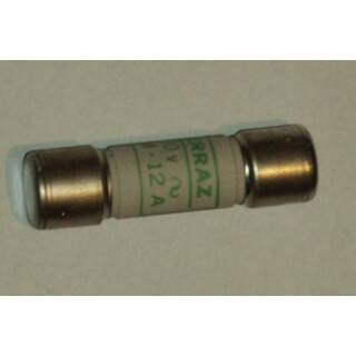 Sicherung 12A 500V  10x38 mm