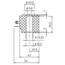 ODE Magnetspule   240VAC  13mm