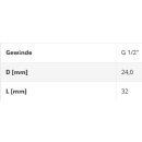 SD12   Schalldämpfer Sinterbronze