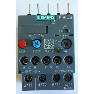 3RU2116-1AB0 Überlastrelais 1,1..1,6 A