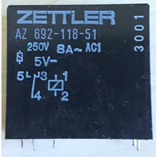 Printrelais 1U  5VDC