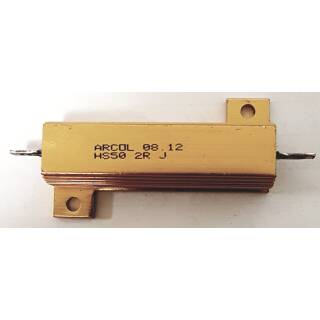 Drahtwiderstand  2.0 Ohm 50Watt 1%