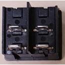 Wippschalter, schwarz, 2-polig, Ein-Aus