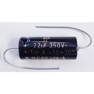 Elko 22 uF 350V axial