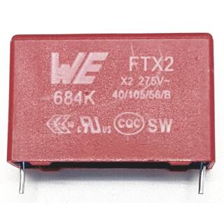 Sicherheitskondensator 0,68 uF 275VAC