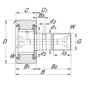 KRV30-PP Nadel-Kurvenrolle